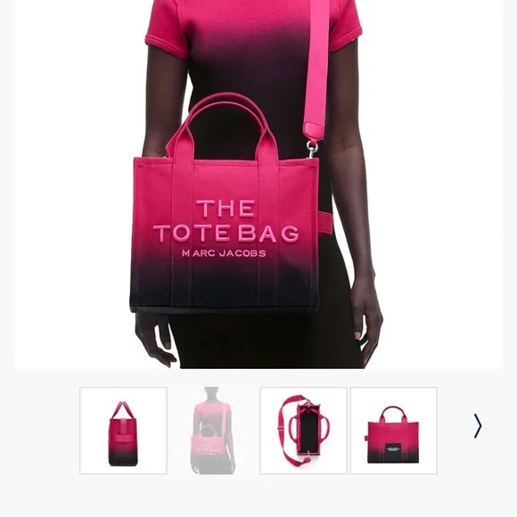 Marc Jacobs Fuchsia and Black Tote - Picture 13 of 15